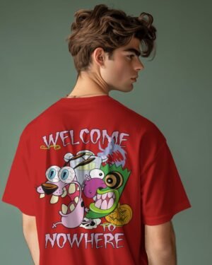 Courage The Cowardly Dog Oversized Classic T-Shirt