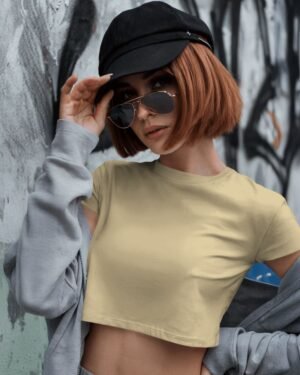 Solid Women Crop Top