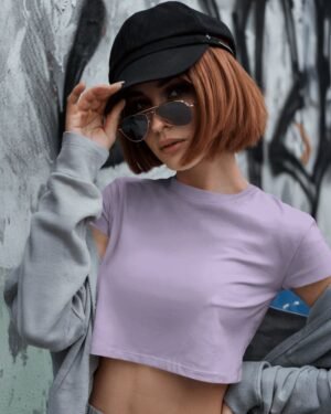 Solid Women Crop Top