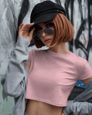 Solid Women Crop Top