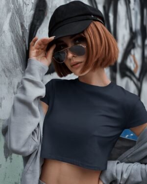 Solid Women Crop Top