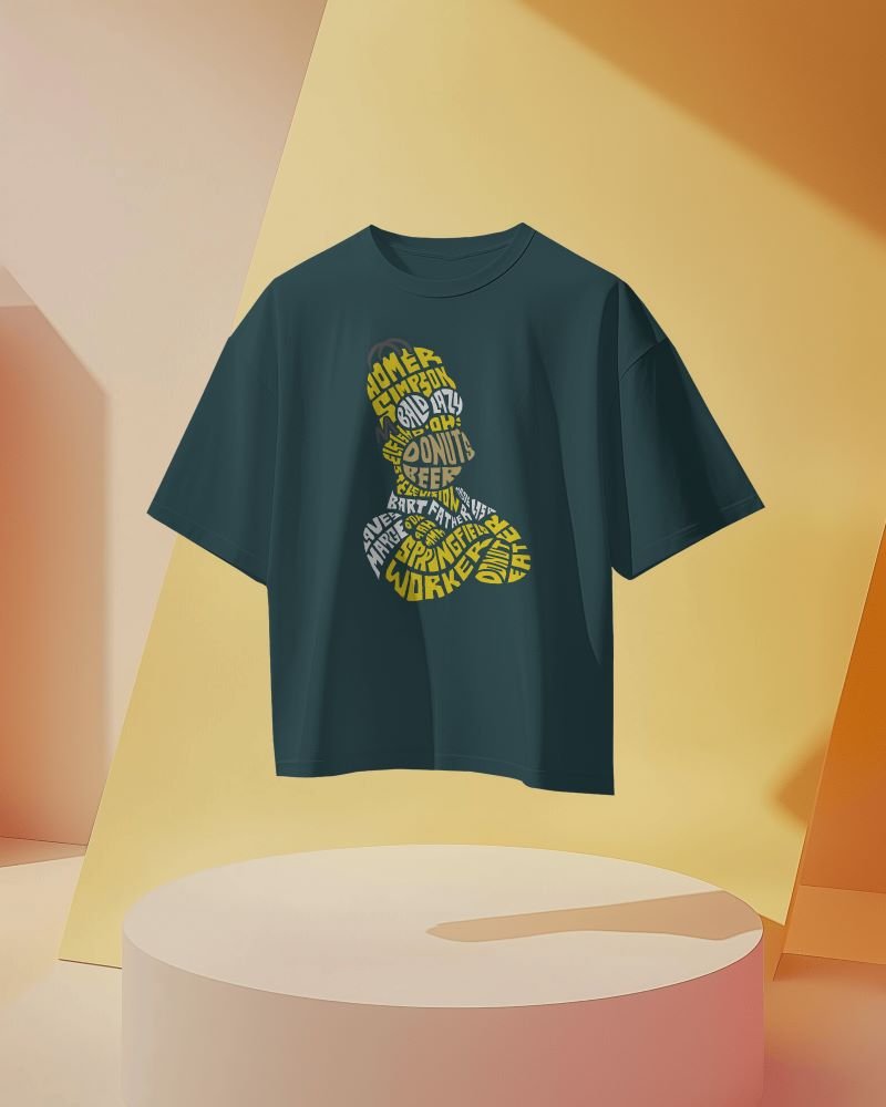 Homer Simpson 3D petrol blue