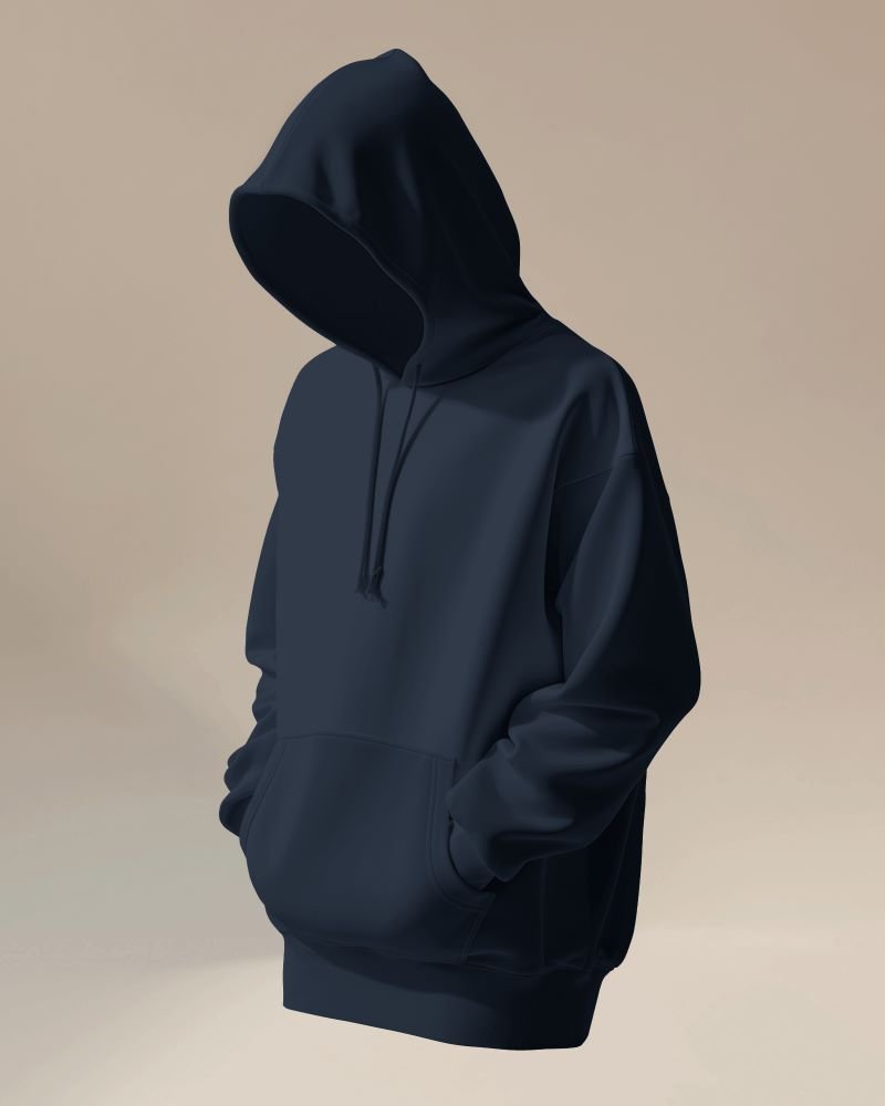 Hoodie mannequin navy blue
