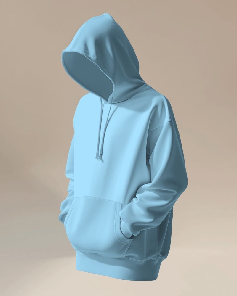 Hoodie manniquin baby blue