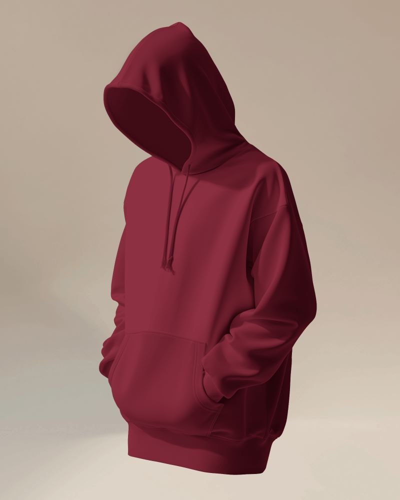 Hoodie manniquin maroon