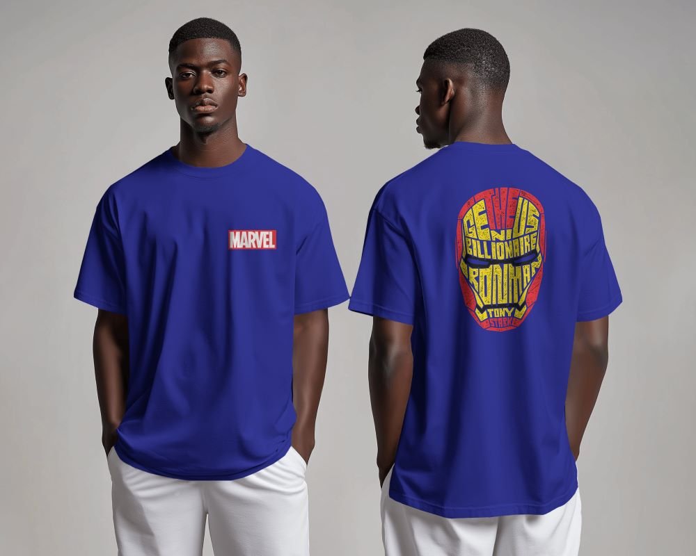 Iron Man men full royal blue