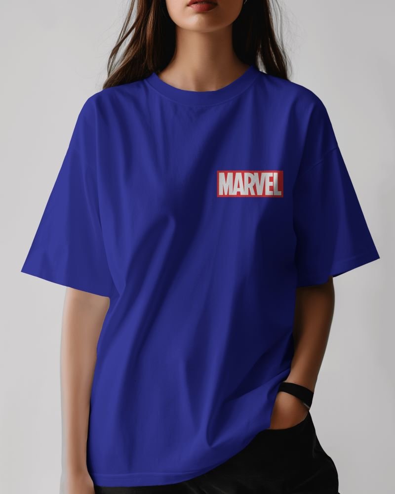 Iron Man women front full royal blue