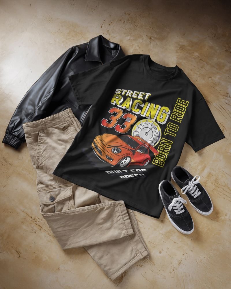 Racing 33 flat lay black