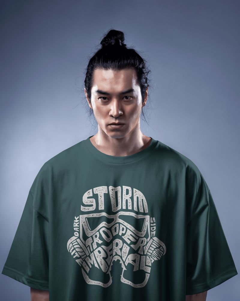 Storm Trooper men close up petrol blue