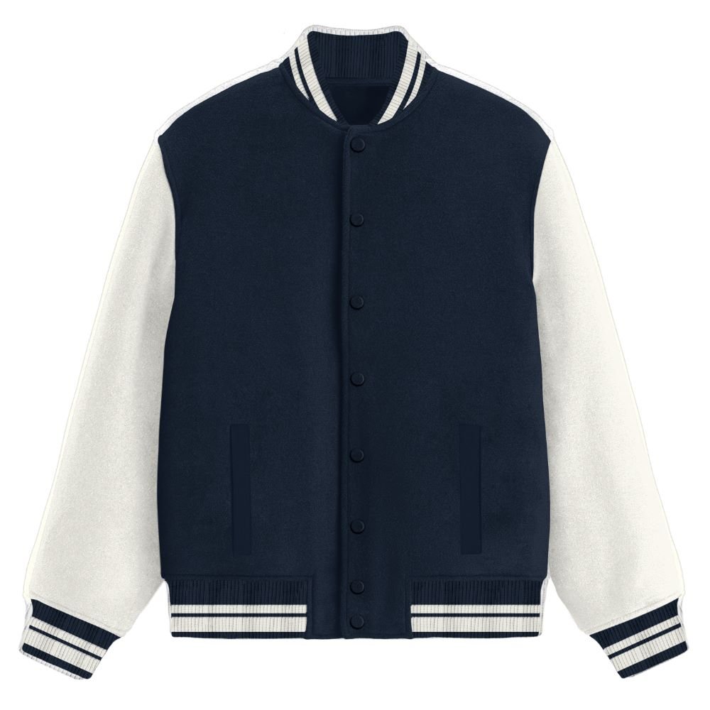 Varsity Jacket navy blue Front