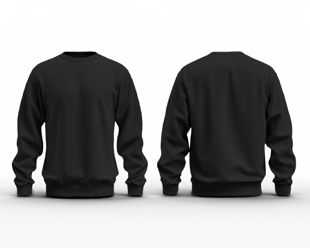 3D dual sweatshirt black