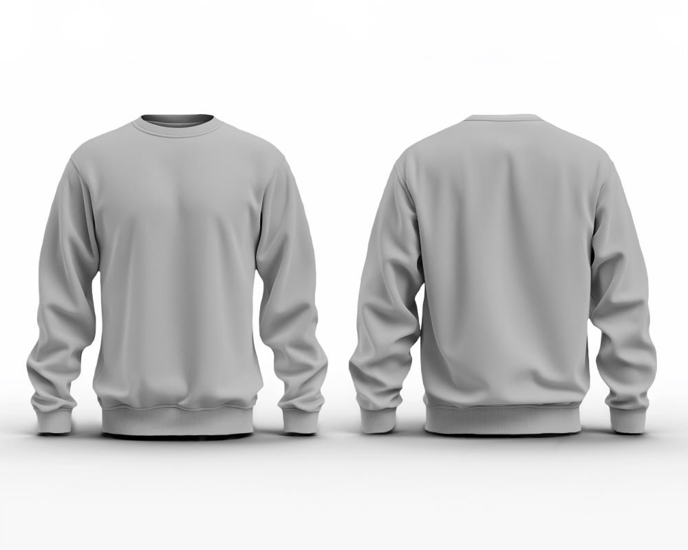 3D dual sweatshirt grey melange