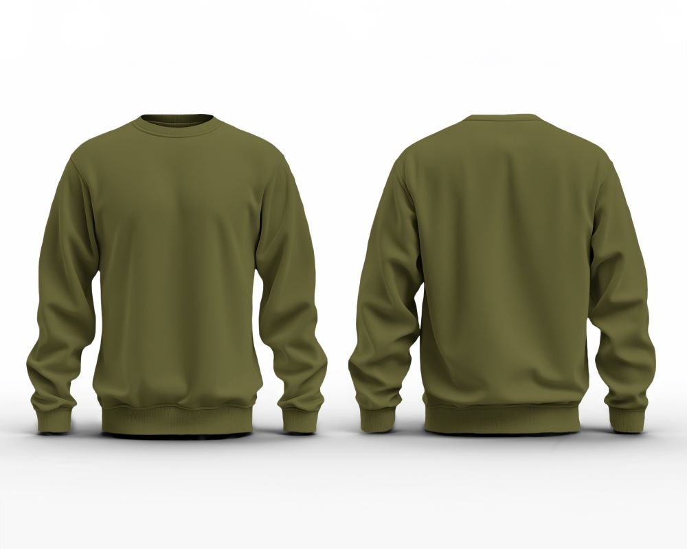 3D dual sweatshirt olive