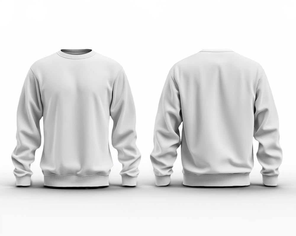 3D dual sweatshirt white