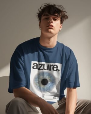 Azure Terry Oversized T-Shirt