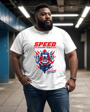 Racing Bike Classic Crew T-Shirt Super Plus Size