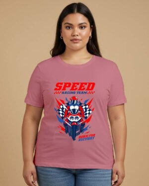 Racing Bike Classic Crew T-Shirt Plus Size