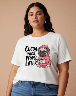Cocoa Bull Dog Classic Crew T-Shirt Super Plus Size