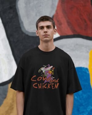 Cow And Chicken Oversized Standard T-Shirt