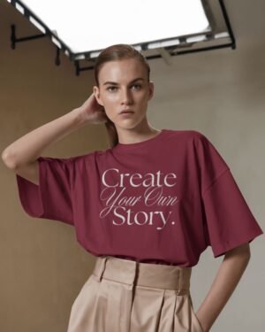 Create Your Own Story Terry Oversized T-Shirt