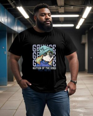 Dogs Music And Soul Classic Crew T-Shirt Super Plus Size