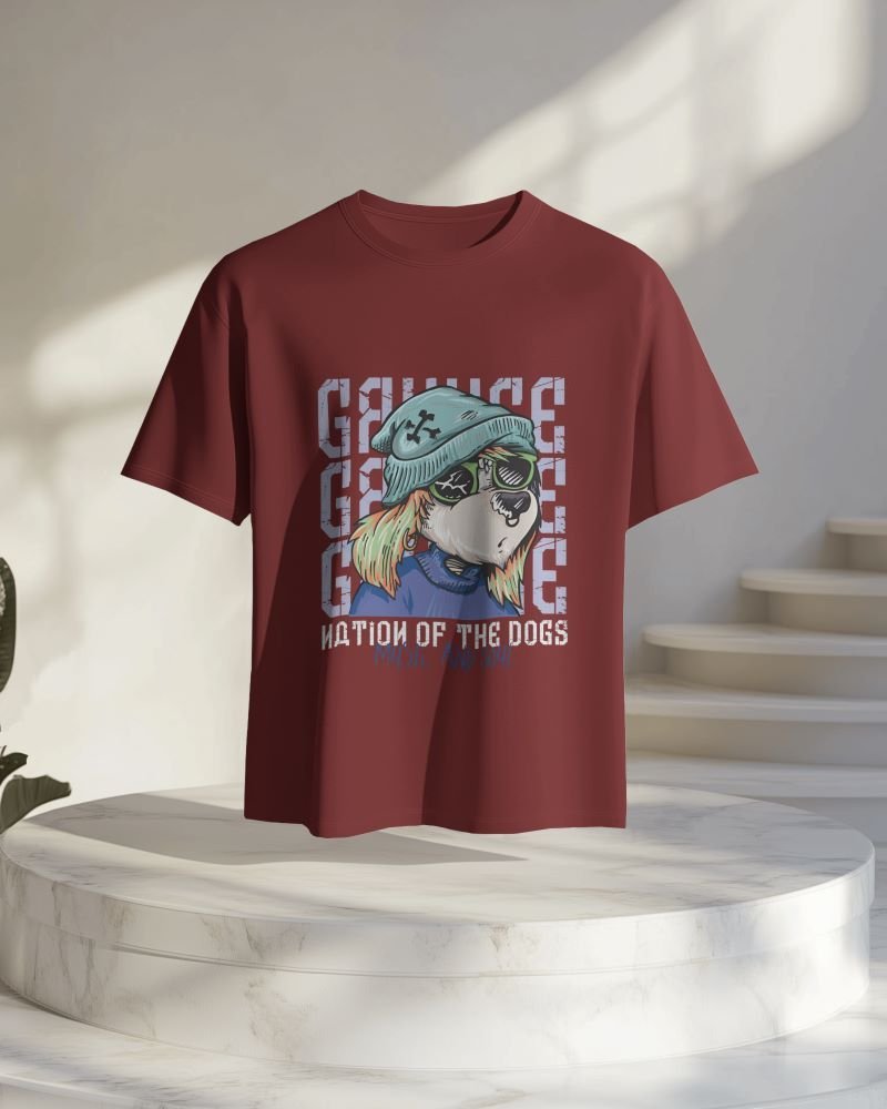Dog-music-and-soul-Classic-Crew-TShirt-3D-Brick-Red.jpg