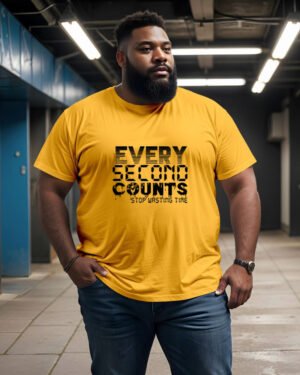 Every Second Counts Classic Crew T-Shirt Super Plus Size