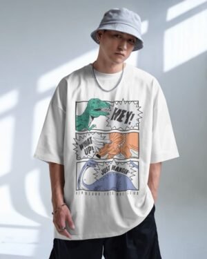 Comic Dinosaur Oversized Standard T-Shirt