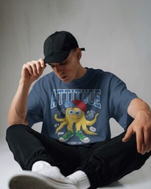 Attitude Octopus Oversized Standard T-Shirt