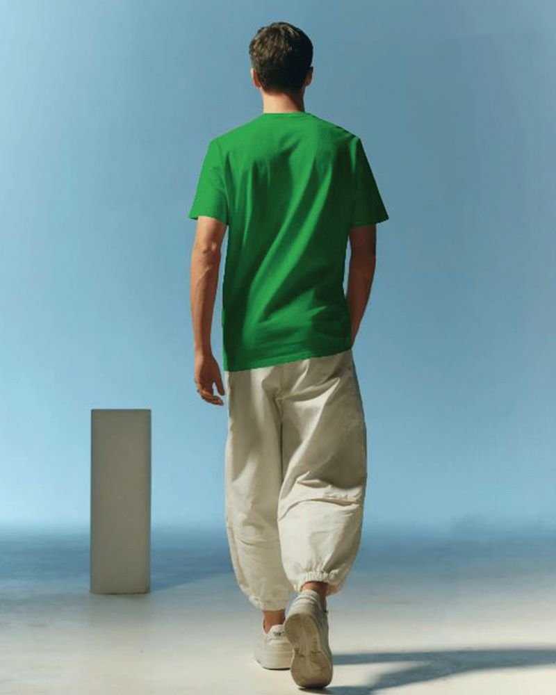 Men Model Back View flag green