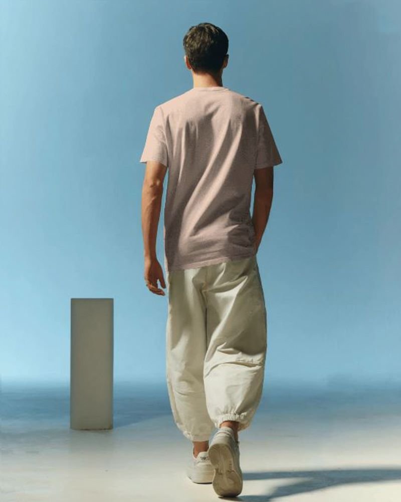 Men Model Back View peach