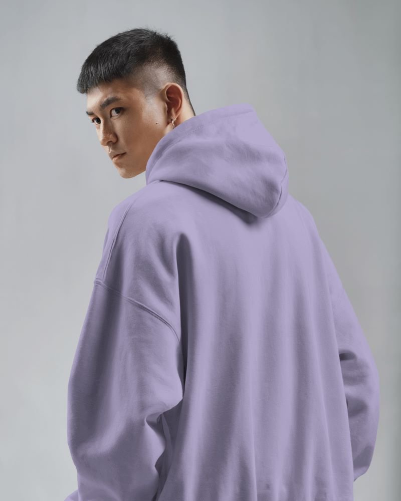 Oversized Hoodie back lavender
