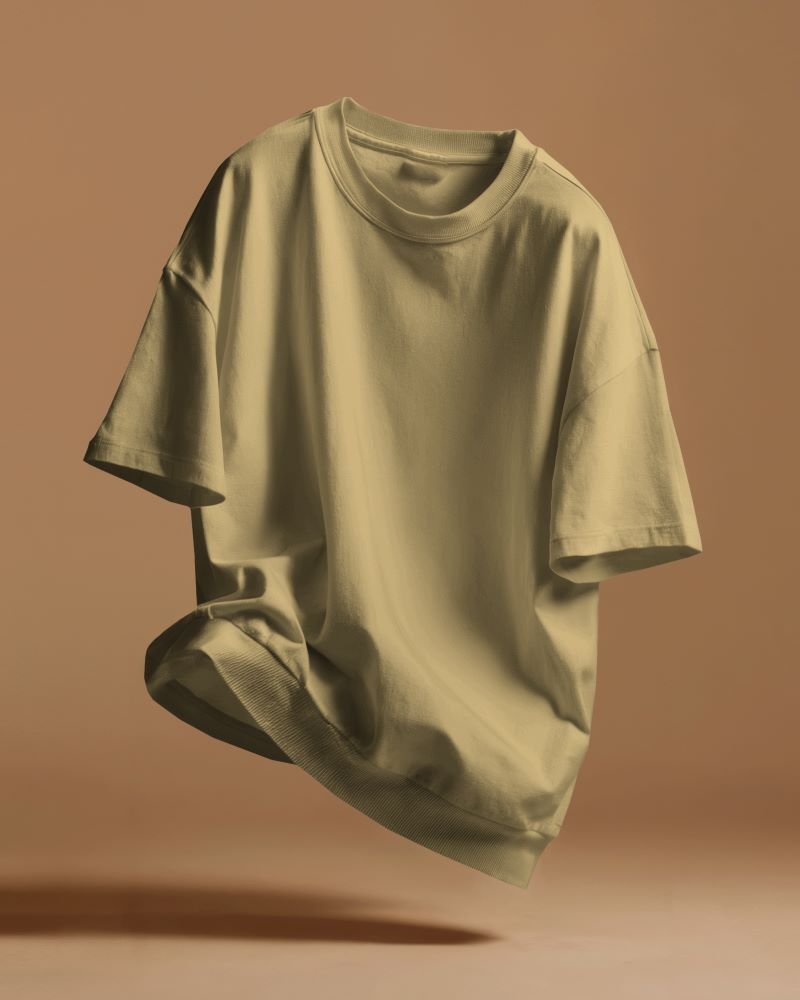Oversized standard tshirt manique beige