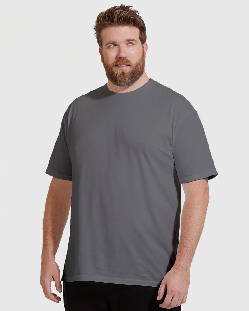 Plus Size Men Half Pose charcoal Melange