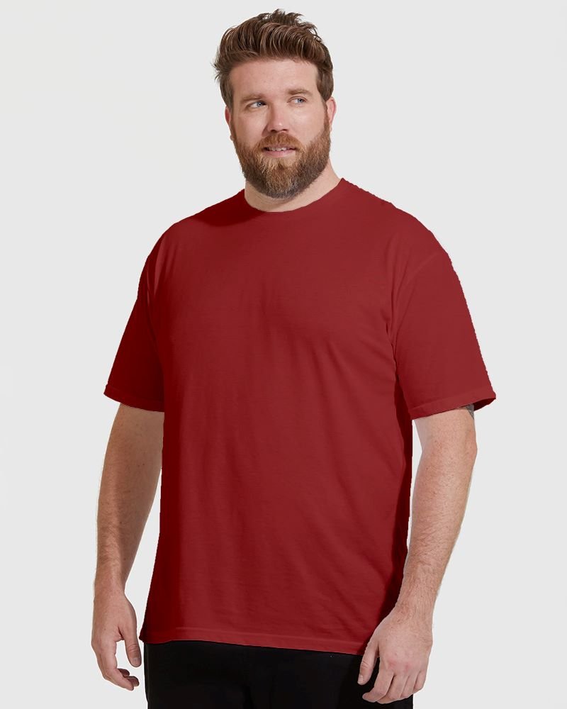 Plus Size Men Half Pose coral