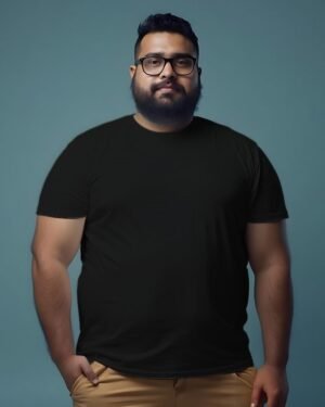 Solid Men Classic Crew Plus Size