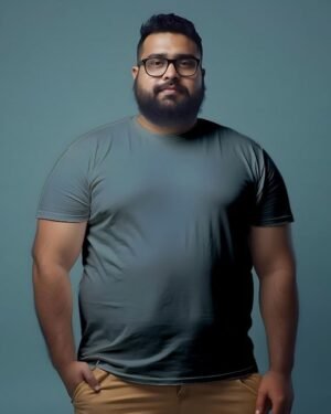 Solid Men Classic Crew Plus Size