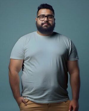 Solid Men Classic Crew Plus Size