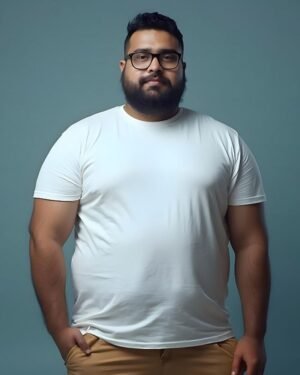 Solid Men Classic Crew Plus Size