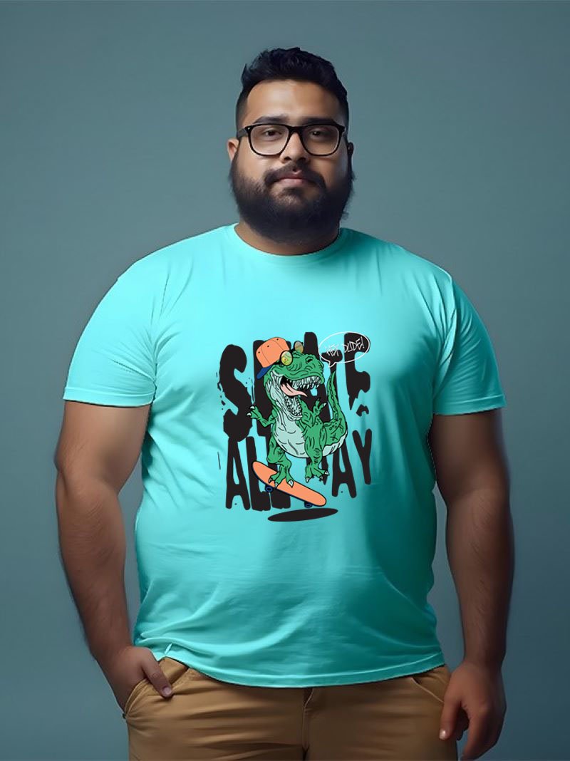 SKATE AWAY classic crew Plus Size Men Model Mint