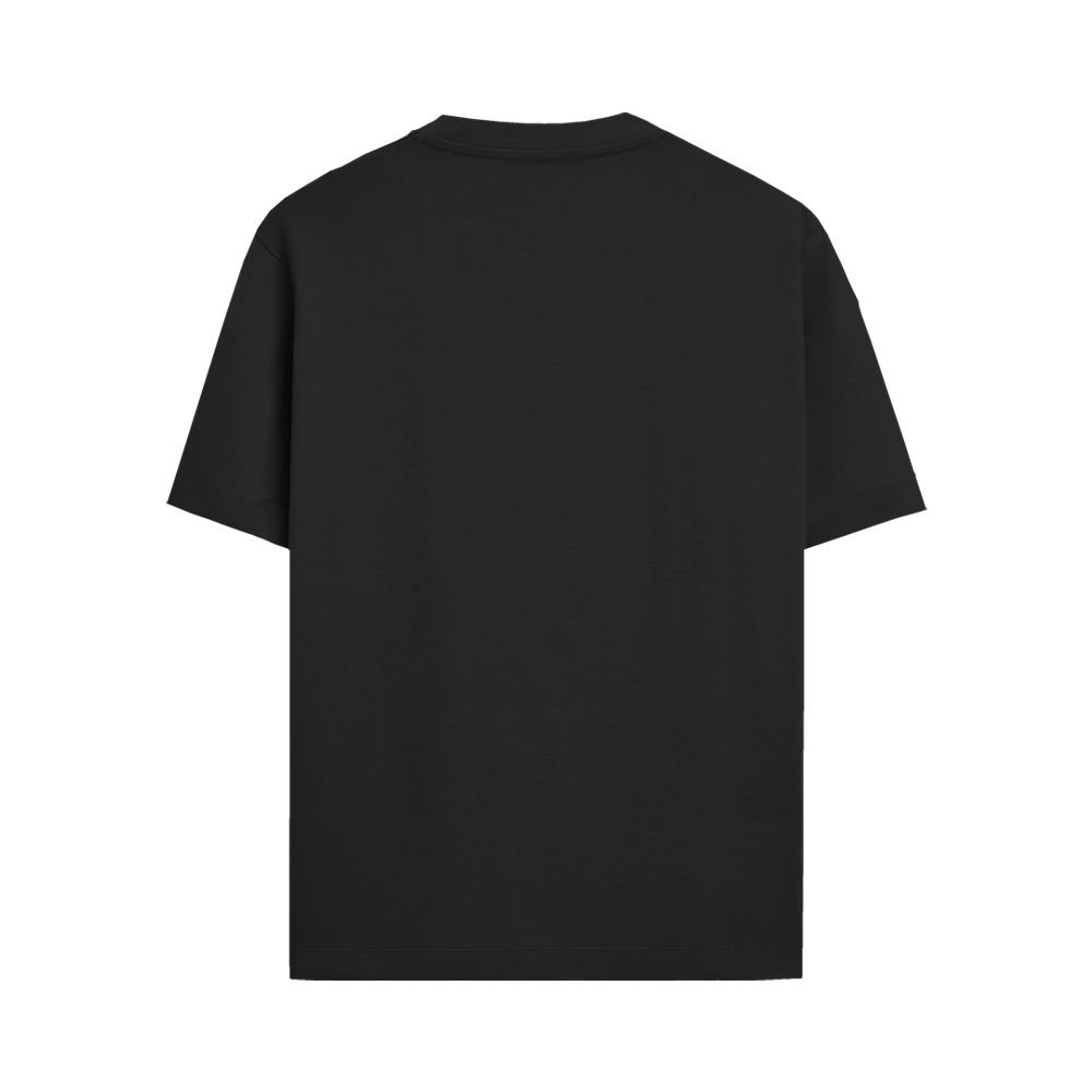 Standard Crew Tshirt mock up back black