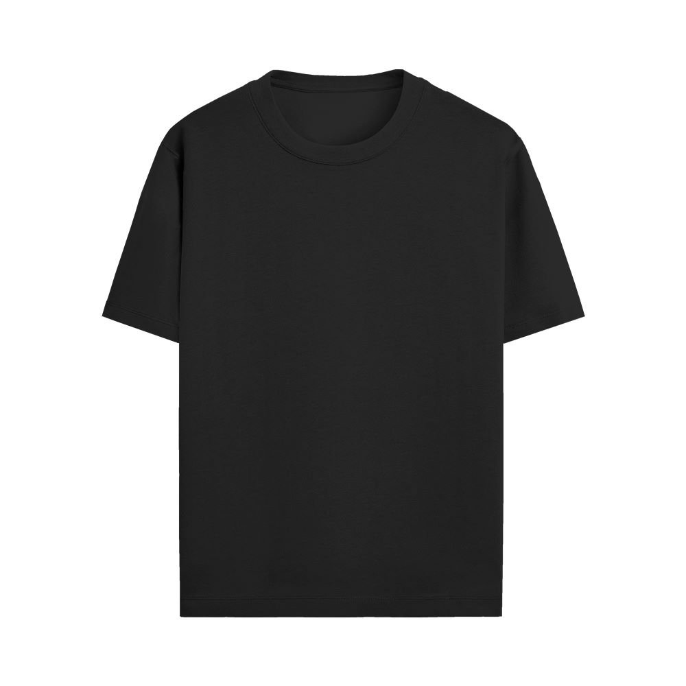 Standard Crew Tshirt mock up front black