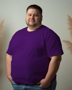 Solid Men Classic Crew Super Plus Size