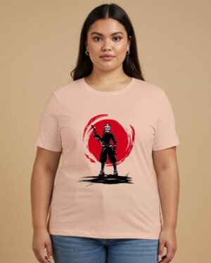 Samurai Fighter Classic Crew T-Shirt Plus Size