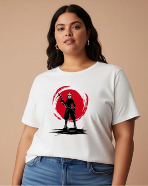 Samurai Fighter Classic Crew T-Shirt Super Plus Size
