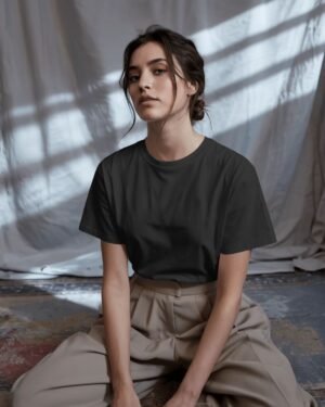 Solid Women Classic Crew T-Shirt