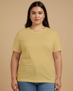 Solid Women Classic Crew Plus Size