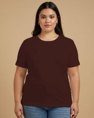 Solid Women Classic Crew Plus Size