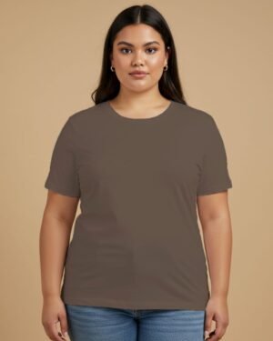 Solid Women Classic Crew Plus Size