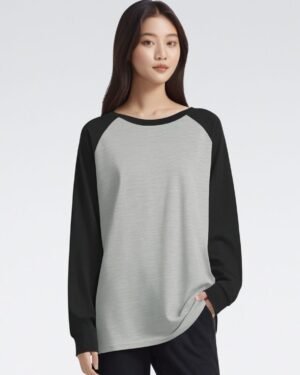 Solid Women Raglan T-Shirt